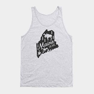 State of Maine Graphic Tee Tank Top